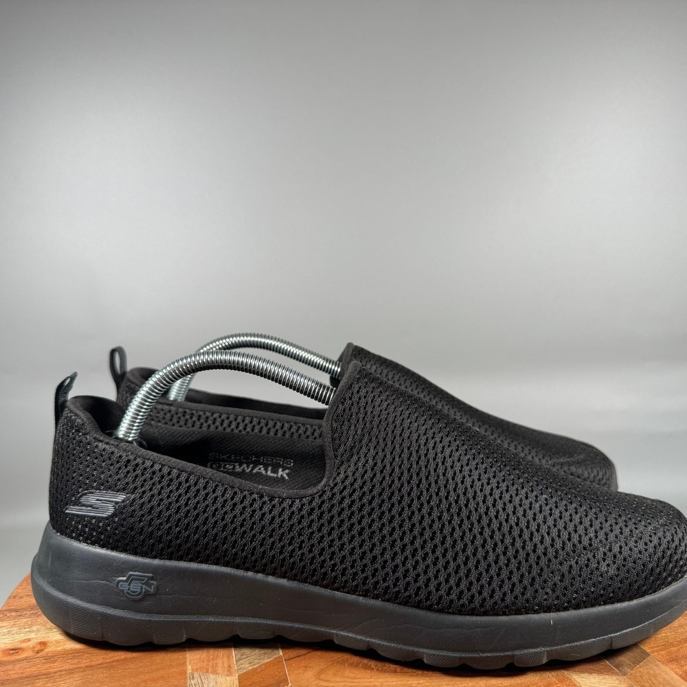 Skechers GoWalk Joy Black Mesh Slip On Walking Shoes 15600 Womens 11‎